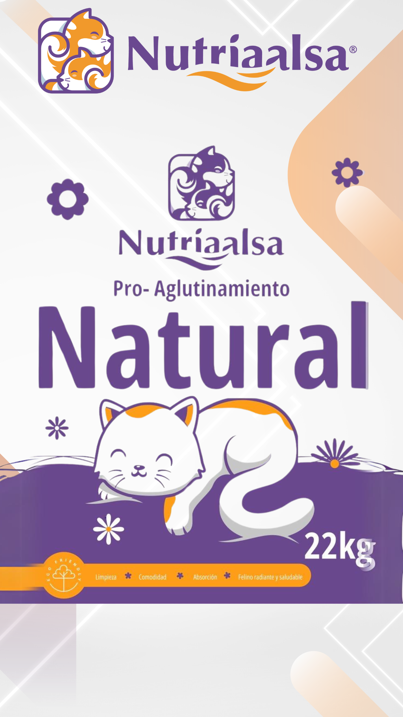 Arena de gato Pro- Aglutinamiento + FRAGANCIA NATURAL
